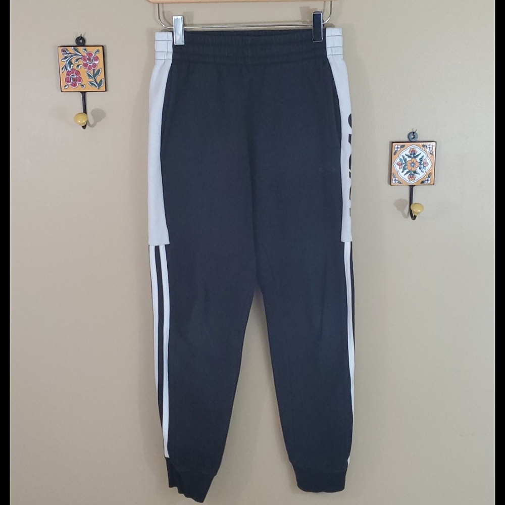 Adidas black and white sweatpants - Picture 3 of 9